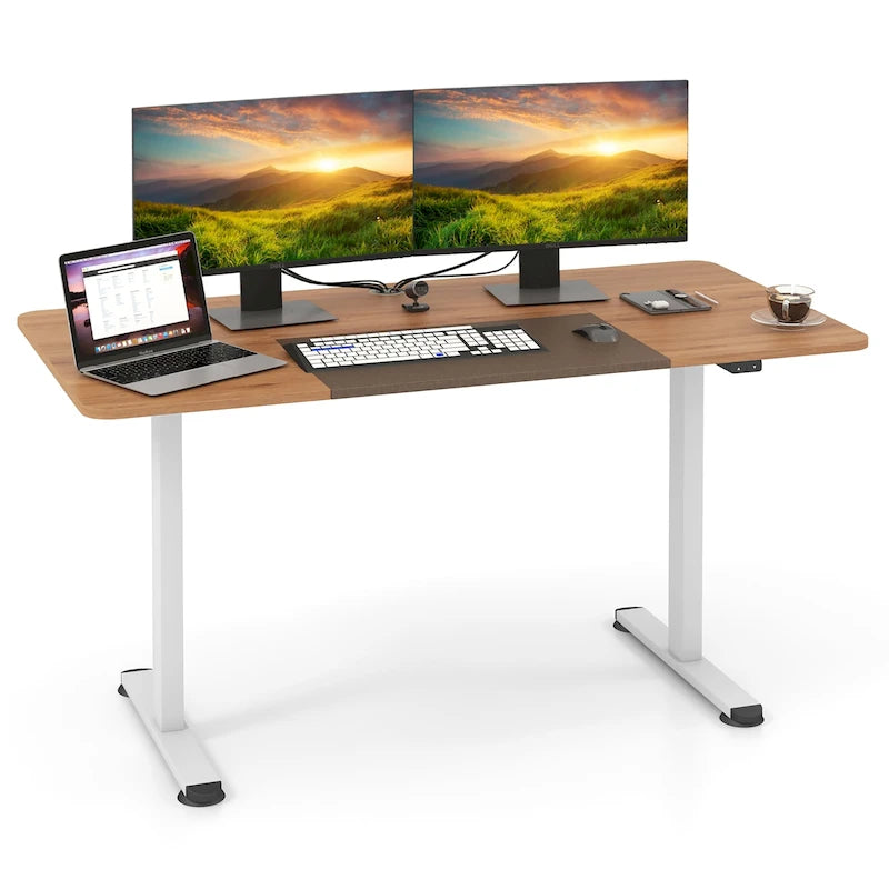 55 Electric Height Adjustable Standing Desk for Home Office Use