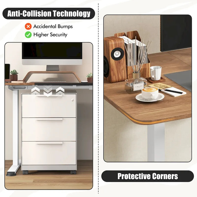 55 Electric Height Adjustable Standing Desk for Home Office Use