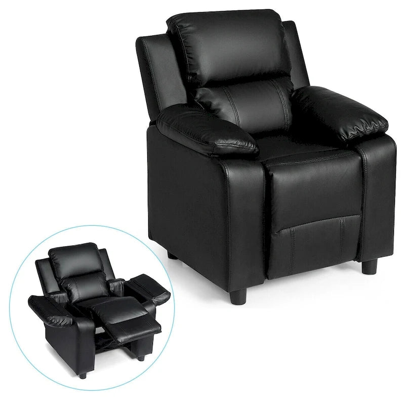 Kids Sofa Armchair Recliner with Flip-up Armrest and Headrest