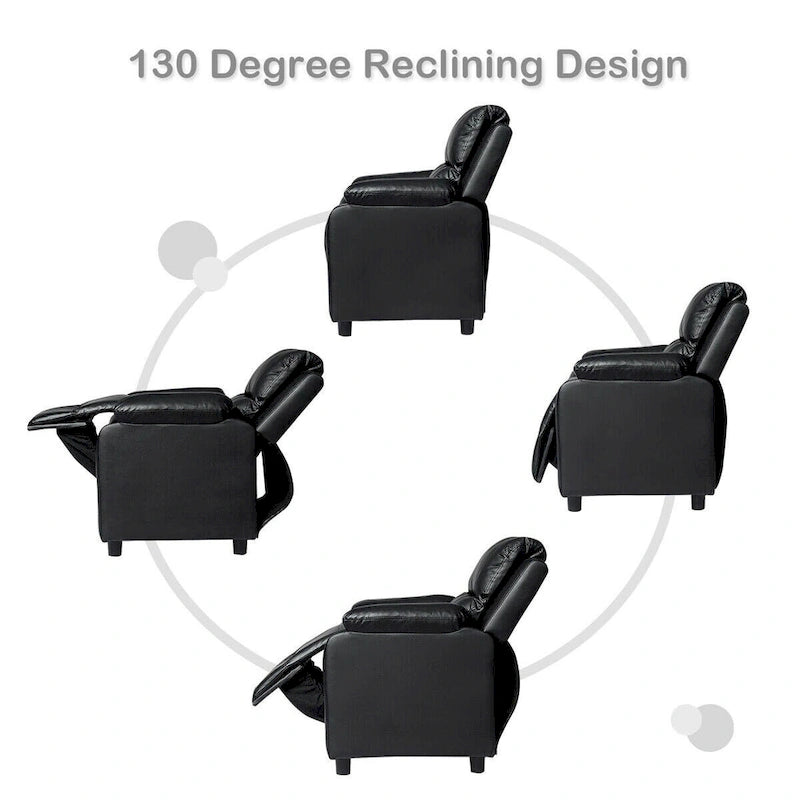 Kids Sofa Armchair Recliner with Flip-up Armrest and Headrest