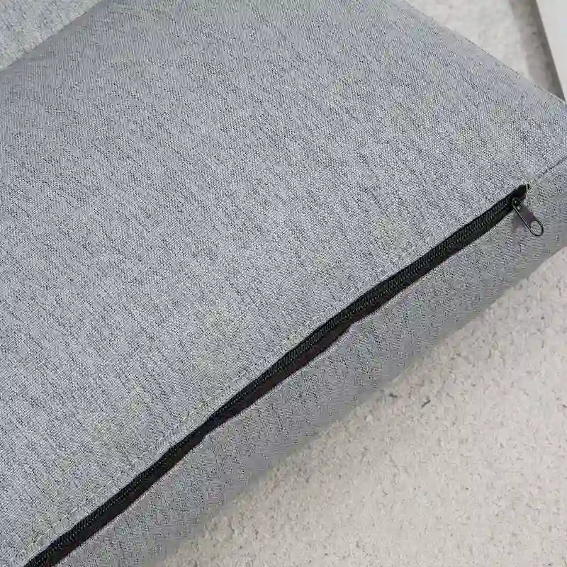 Gray 27.6" Folding Chaise Lounge Chair with Pillow