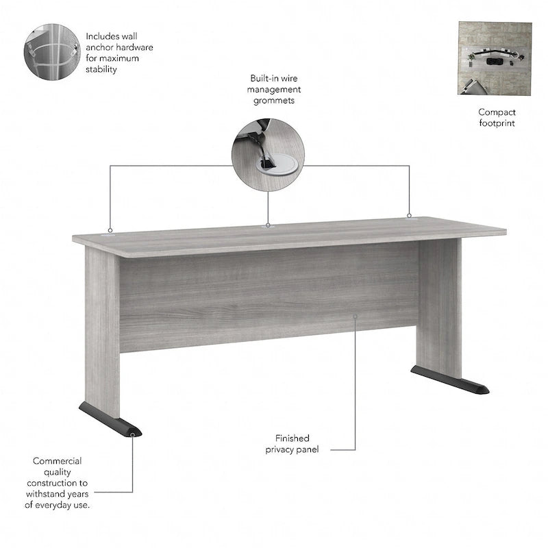 72-Inch Wide Computer Desk for Home Office and Gaming