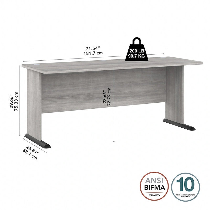 72-Inch Wide Computer Desk for Home Office and Gaming