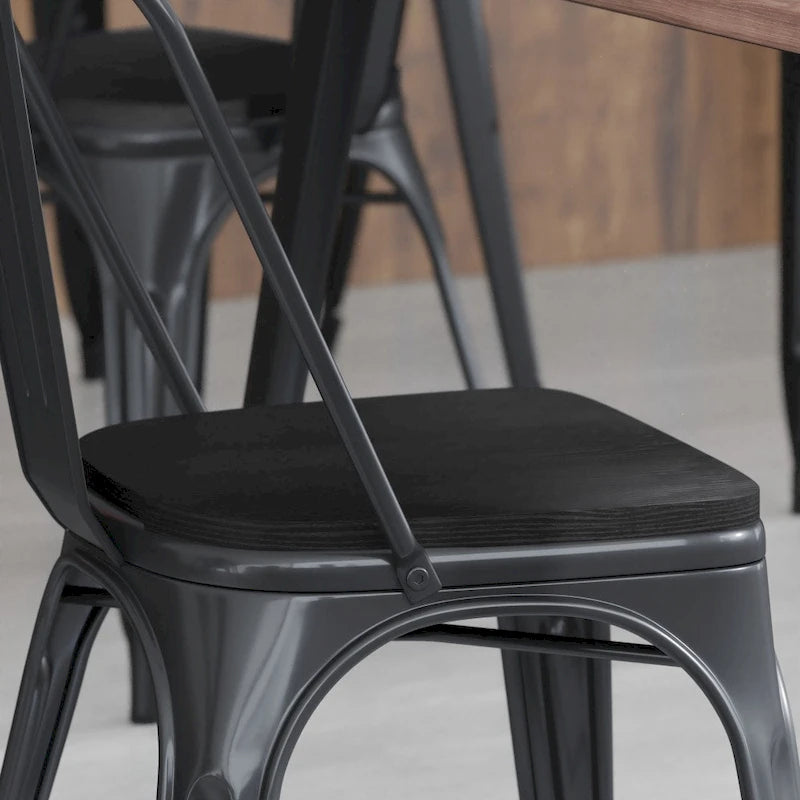 All-Weather Polyresin Replacement Seats for Metal Chairs and Stools Set of 4