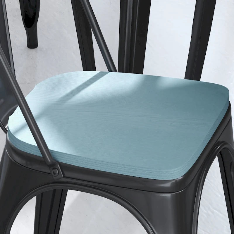 All-Weather Polyresin Replacement Seats for Metal Chairs and Stools Set of 4