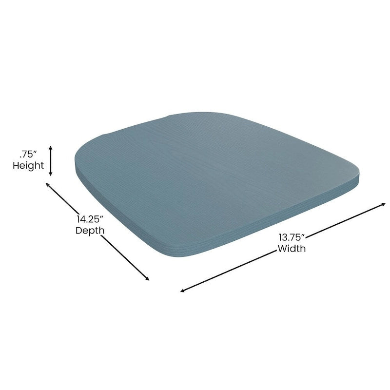 All-Weather Polyresin Replacement Seats for Metal Chairs and Stools Set of 4