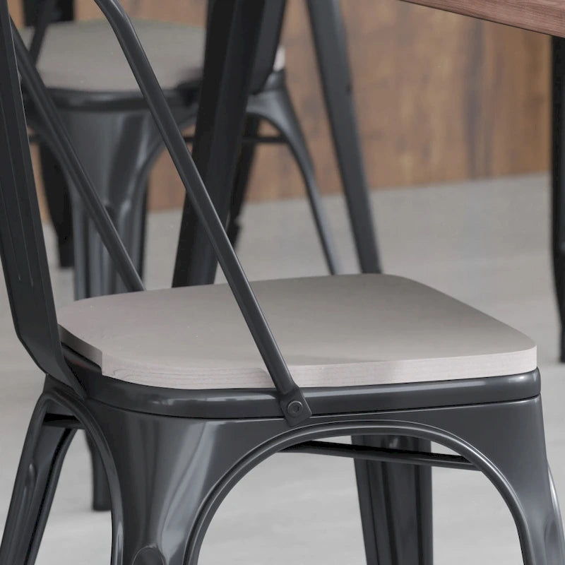 All-Weather Polyresin Replacement Seats for Metal Chairs and Stools Set of 4