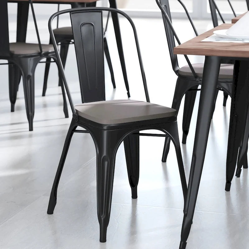 All-Weather Polyresin Replacement Seats for Metal Chairs and Stools Set of 4