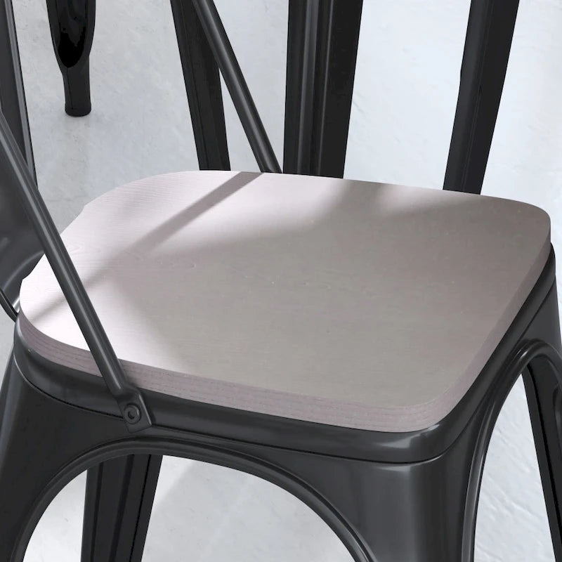 All-Weather Polyresin Replacement Seats for Metal Chairs and Stools Set of 4