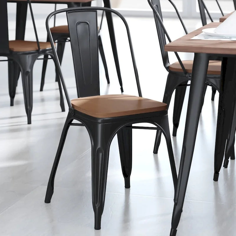 All-Weather Polyresin Replacement Seats for Metal Chairs and Stools Set of 4