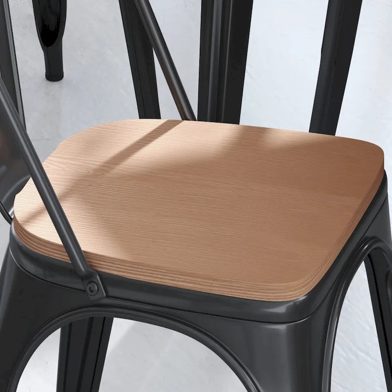 All-Weather Polyresin Replacement Seats for Metal Chairs and Stools Set of 4