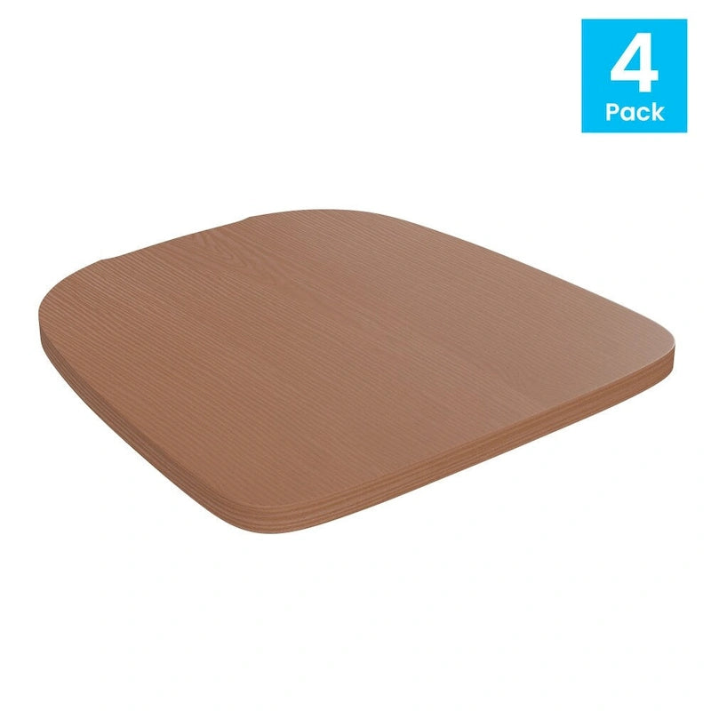 All-Weather Polyresin Replacement Seats for Metal Chairs and Stools Set of 4