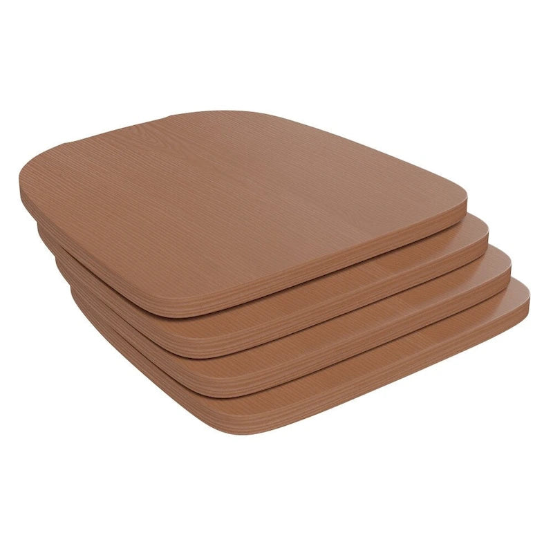 All-Weather Polyresin Replacement Seats for Metal Chairs and Stools Set of 4