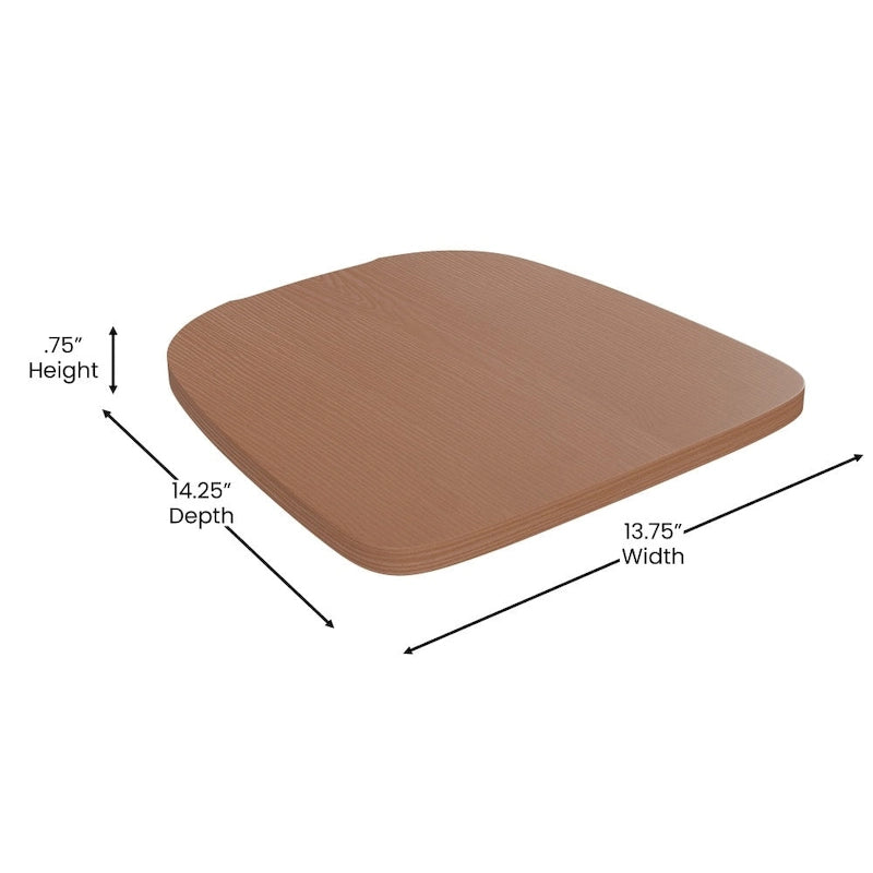 All-Weather Polyresin Replacement Seats for Metal Chairs and Stools Set of 4