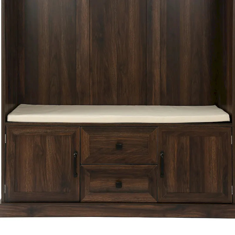 47.2 Inch Hall Tree with 3 Hooks for Entrance