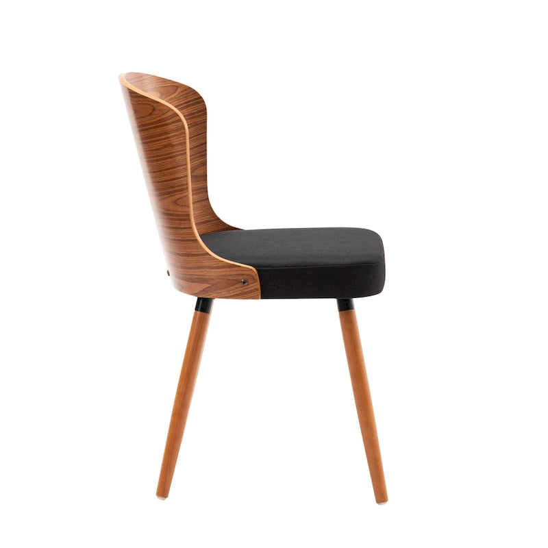 Armless Dining Chairs Set of 2, Beech Wood Back & Legs