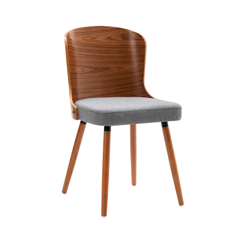 Armless Dining Chairs Set of 2, Beech Wood Back & Legs