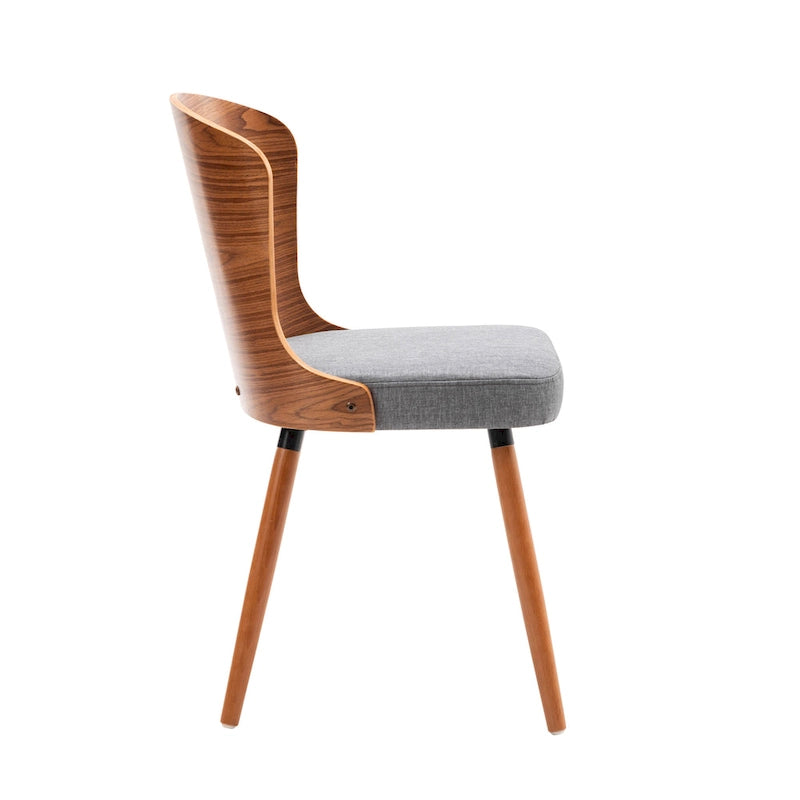 Armless Dining Chairs Set of 2, Beech Wood Back & Legs