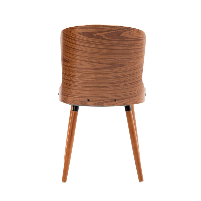 Armless Dining Chairs Set of 2, Beech Wood Back & Legs