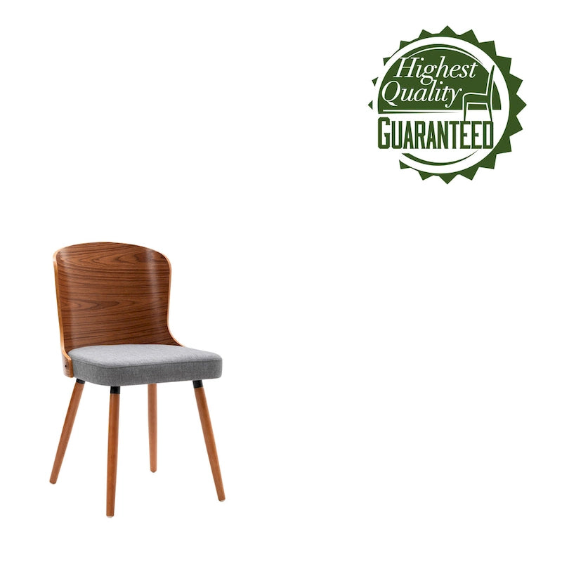 Armless Dining Chairs Set of 2, Beech Wood Back & Legs