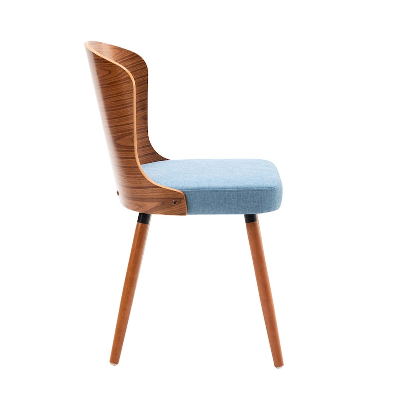 Armless Dining Chairs Set of 2, Beech Wood Back & Legs