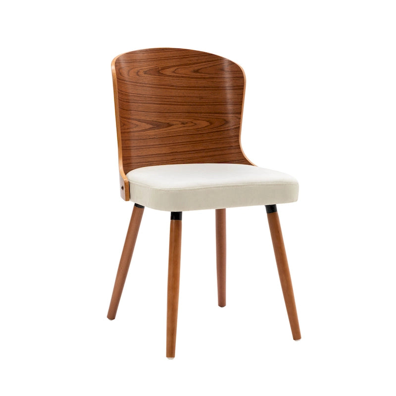 Armless Dining Chairs Set of 2, Beech Wood Back & Legs
