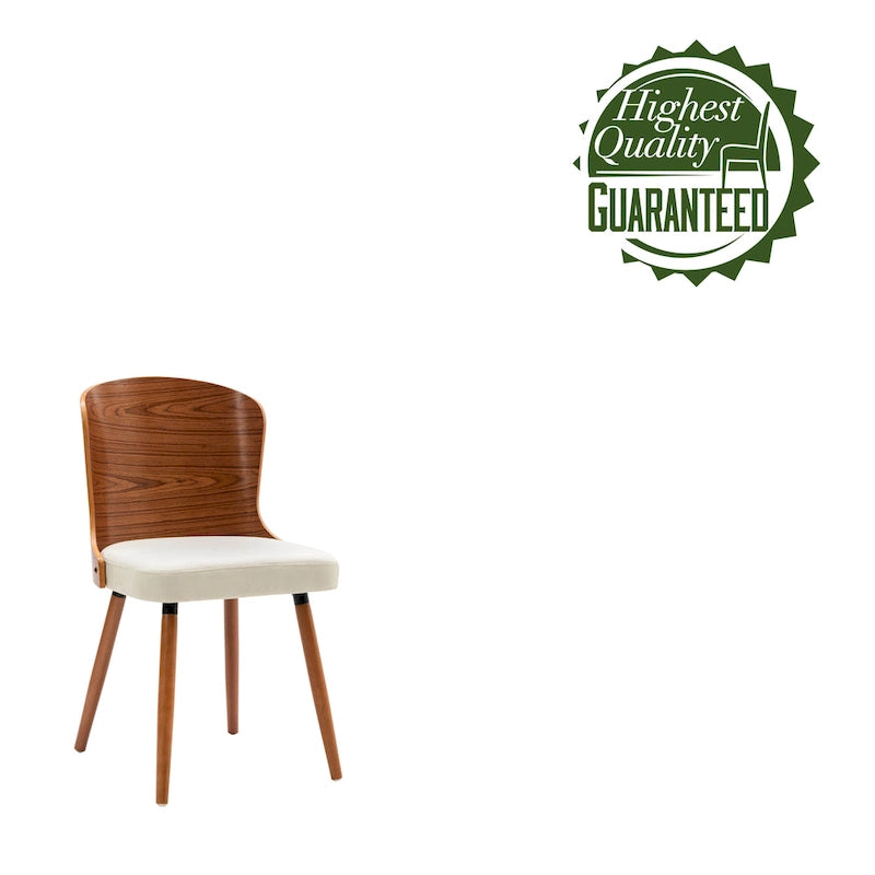 Armless Dining Chairs Set of 2, Beech Wood Back & Legs