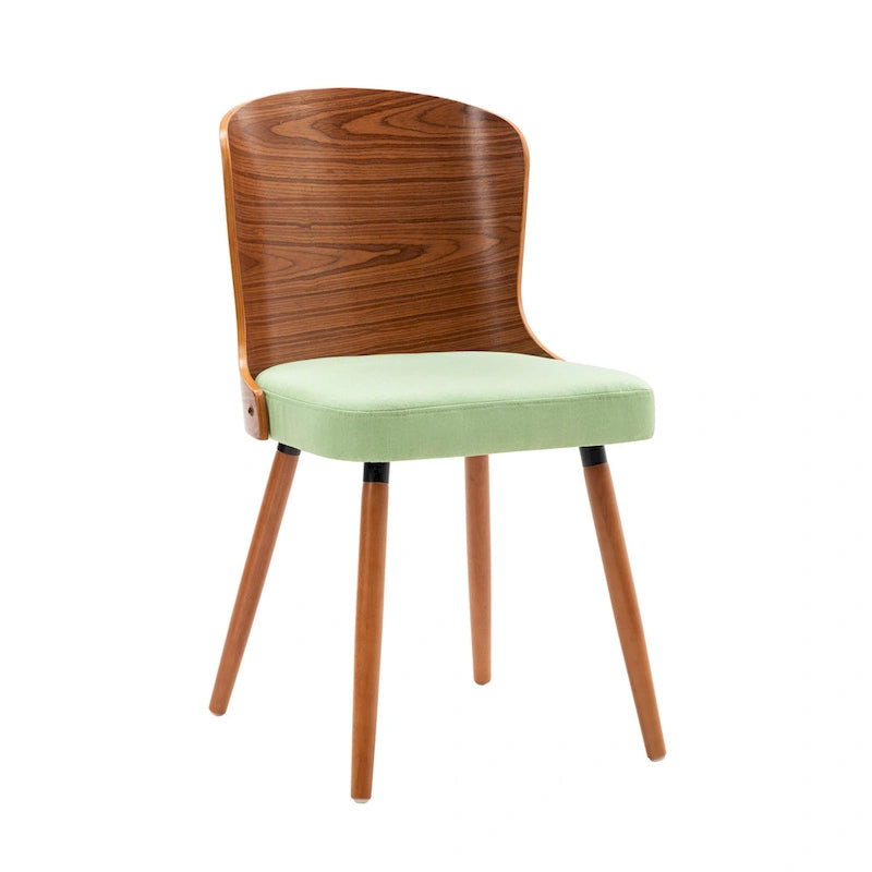 Armless Dining Chairs Set of 2, Beech Wood Back & Legs