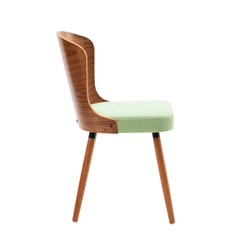 Armless Dining Chairs Set of 2, Beech Wood Back & Legs