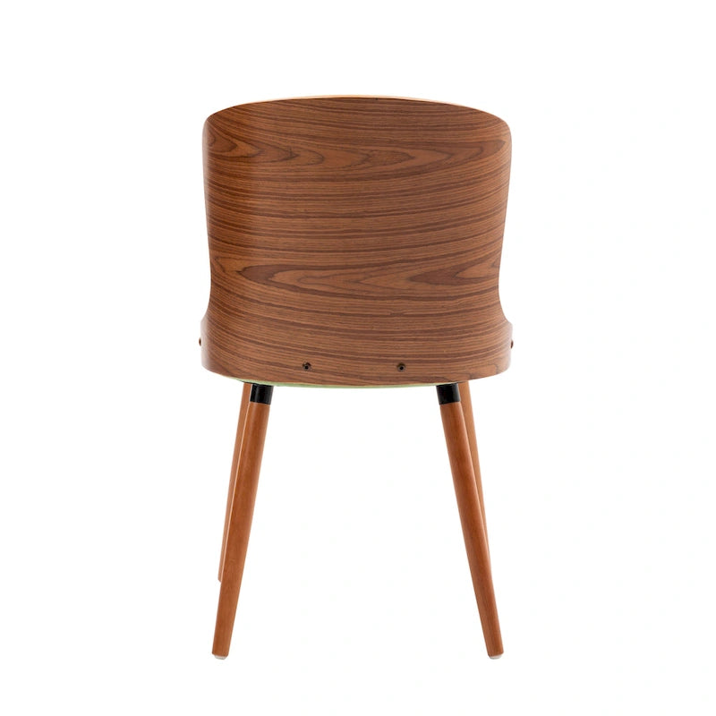 Armless Dining Chairs Set of 2, Beech Wood Back & Legs