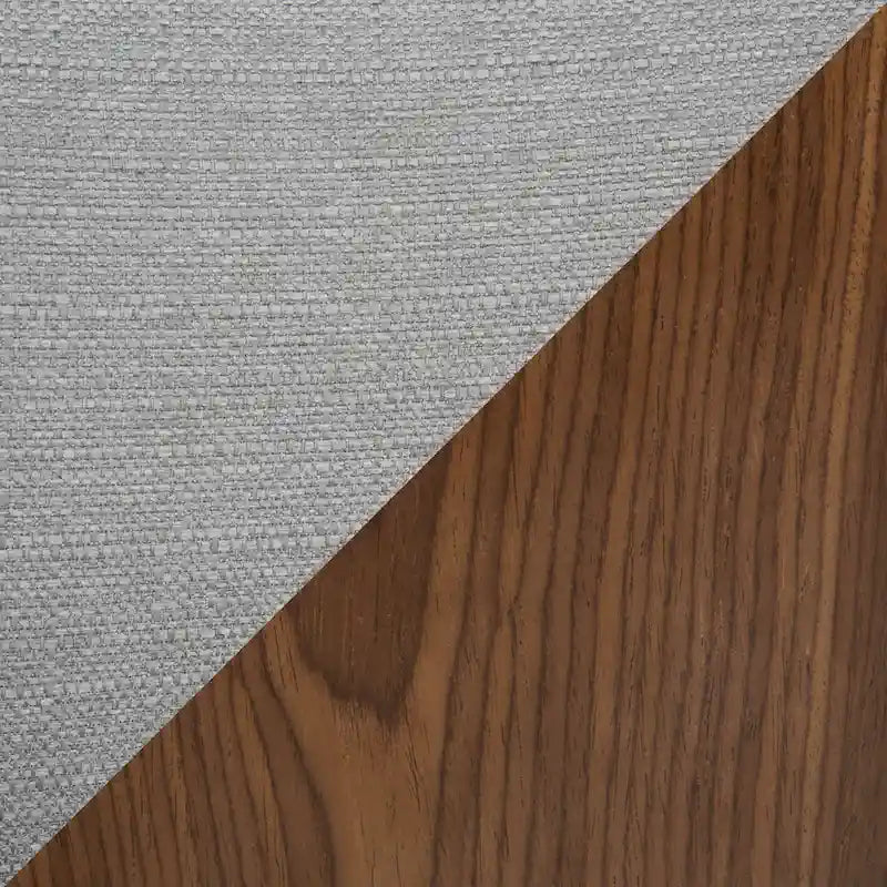 Cross Frame Dining Accent Chair Mid-Century Modern Upholstered with Walnut Frame