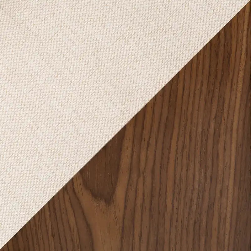 Cross Frame Dining Accent Chair Mid-Century Modern Upholstered with Walnut Frame