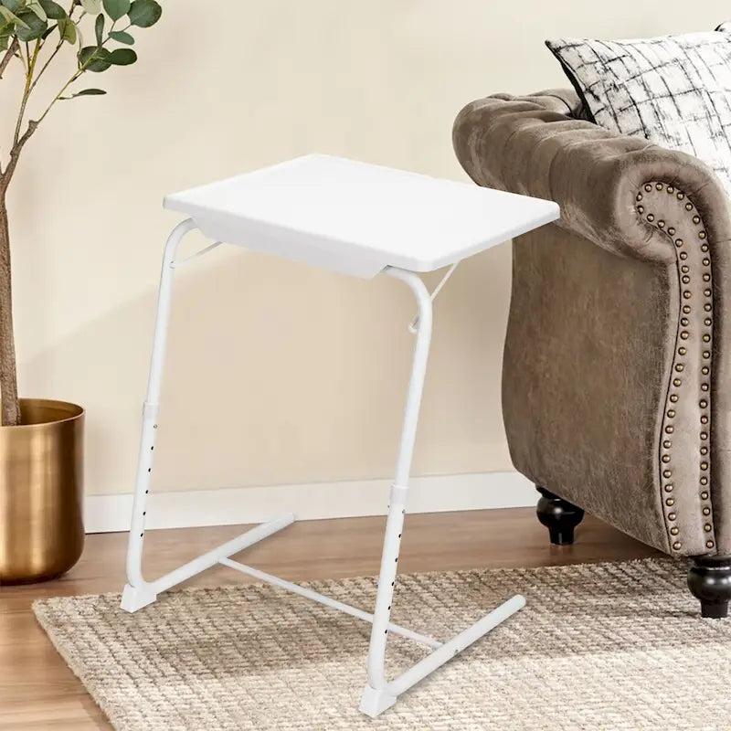 Bureau d'ordinateur portable réglable en hauteur et en inclinaison pour la maison, le bureau ou le côté de canapé