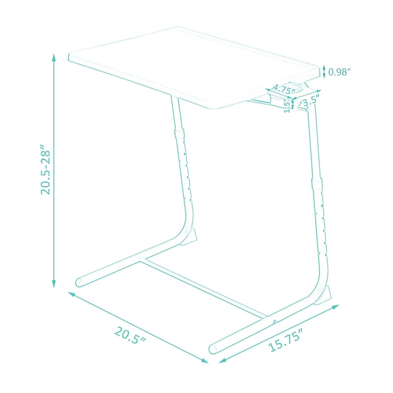 Adjustable Height Angle Portable Computer Desk for Home Office Sofa Side