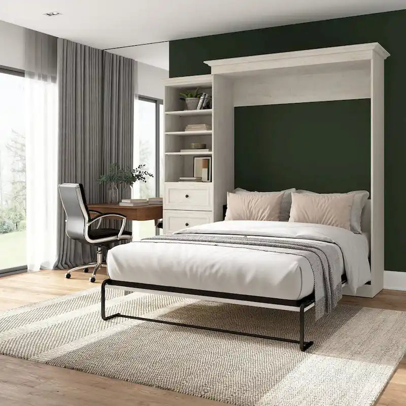 Versatile Queen Murphy Bed and Closet Organizer with Drawers