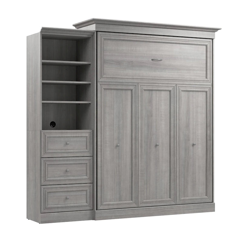 Versatile Queen Murphy Bed and Closet Organizer with Drawers