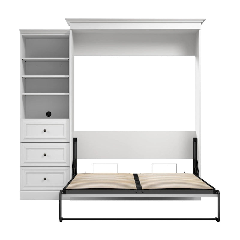 Versatile Queen Murphy Bed and Closet Organizer with Drawers