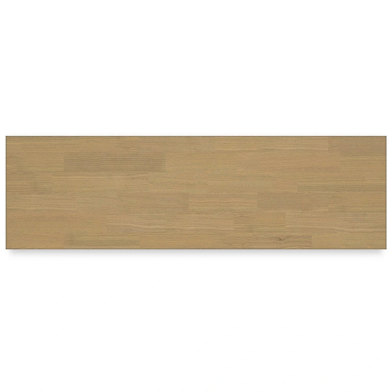 White/Brown 10-Drawer Modern Farmhouse Dresser with Oak Veneer Top