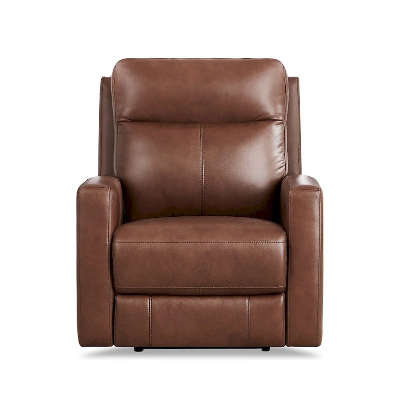 Zero Gravity Power Recliner Top Grain Leather Sofa Chair