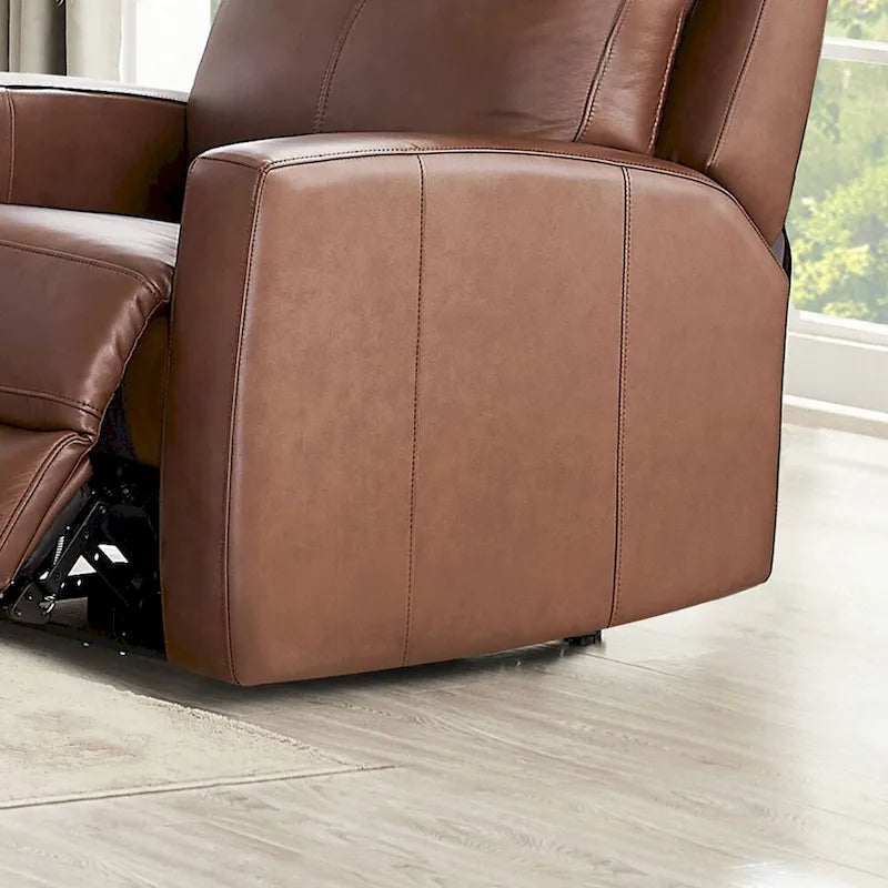Zero Gravity Power Recliner Top Grain Leather Sofa Chair