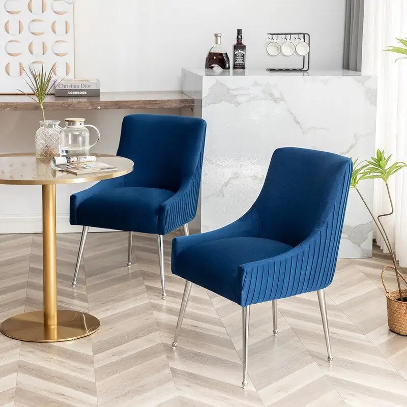 Modern Glam Velvet Dining Chair Set of 8 for Dining Room and Living Room