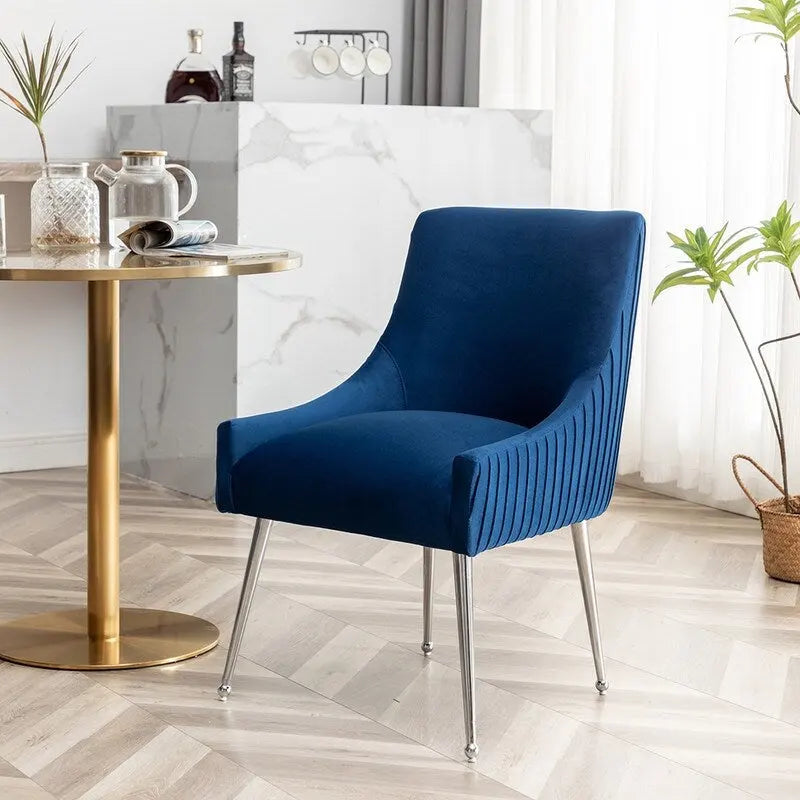 Modern Glam Velvet Dining Chair Set of 8 for Dining Room and Living Room