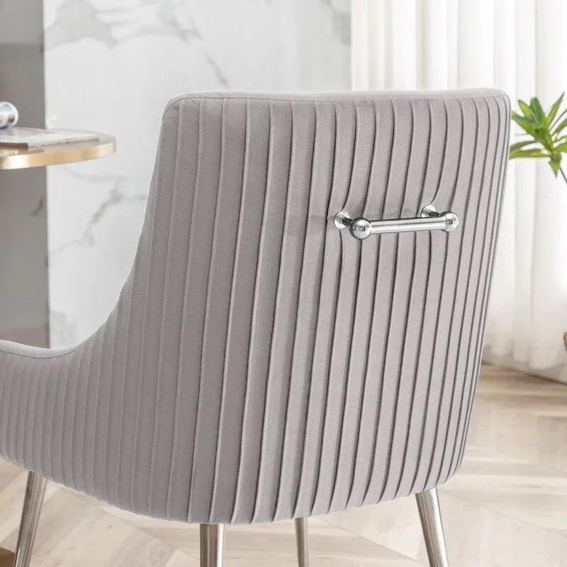 Modern Glam Velvet Dining Chair Set of 8 for Dining Room and Living Room