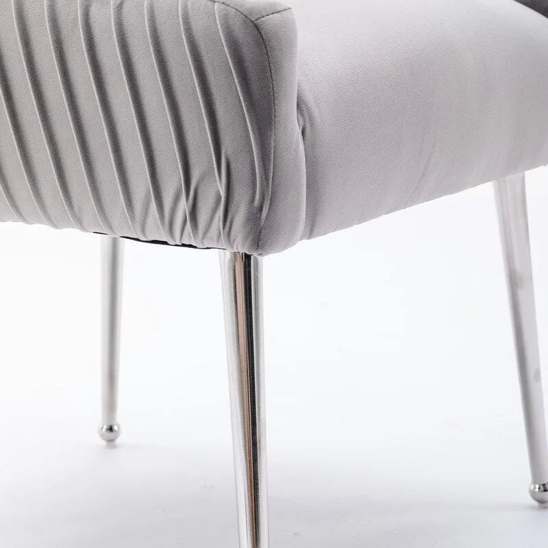 Modern Glam Velvet Dining Chair Set of 8 for Dining Room and Living Room