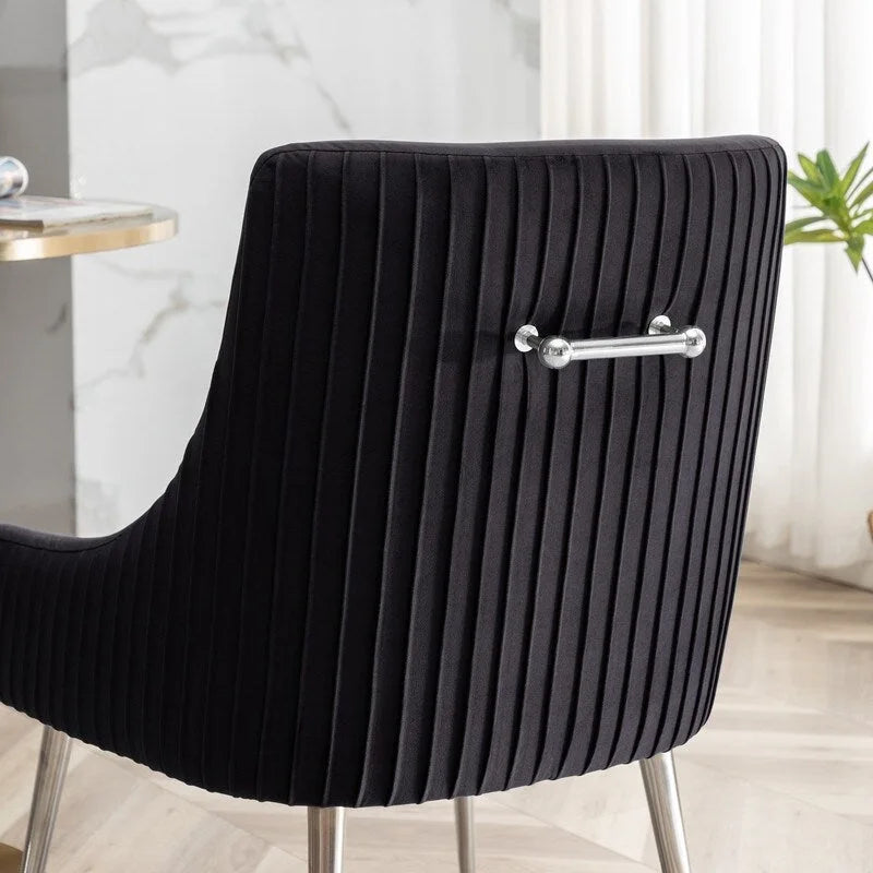 Modern Glam Velvet Dining Chair Set of 8 for Dining Room and Living Room