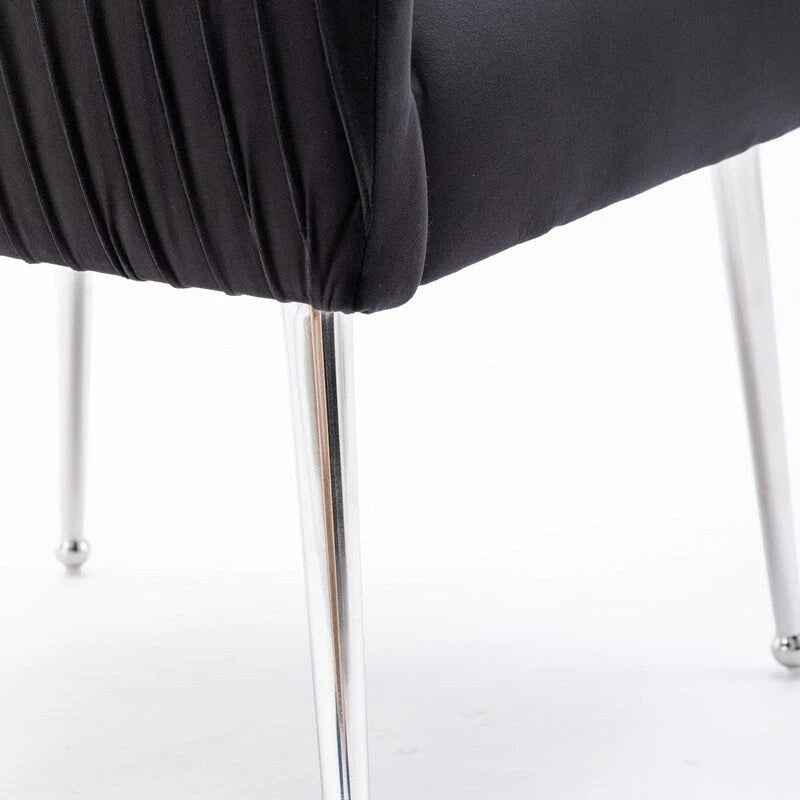 Modern Glam Velvet Dining Chair Set of 8 for Dining Room and Living Room