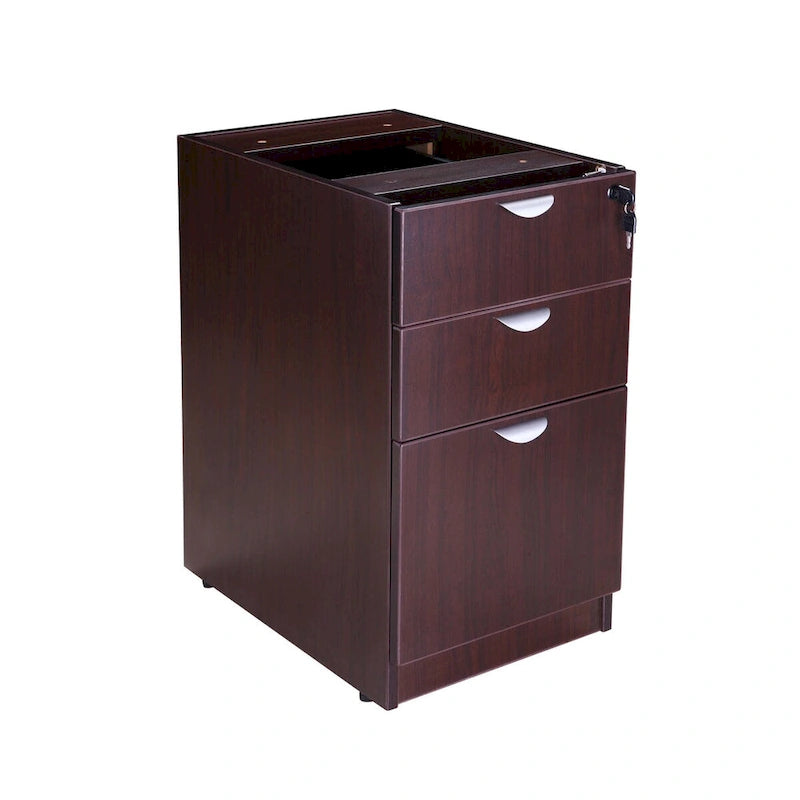 71-inch L-Shape Corner Executive Desk with Dual File Pedestals