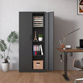 Heavy-Duty Metal Garage Storage Cabinet with Locking Doors and Adjustable Shelves