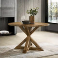 Cross-Buck Base Dining Table for Kitchen and Dining Room