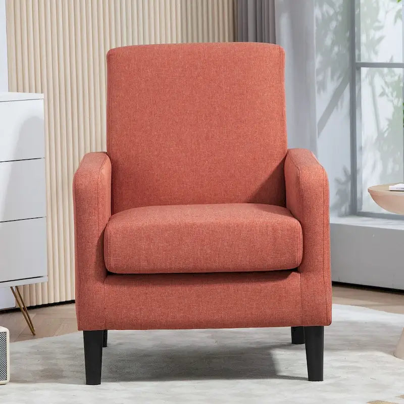 Fauteuil d'appoint au design minimaliste et élégant avec cadre en bois massif
